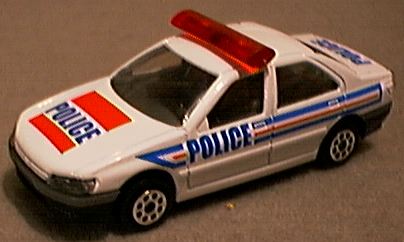 Peugeot 406 Police No 222S 1-60 scale