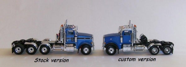 peterbilt 367 tractor with custom lowboy traier set